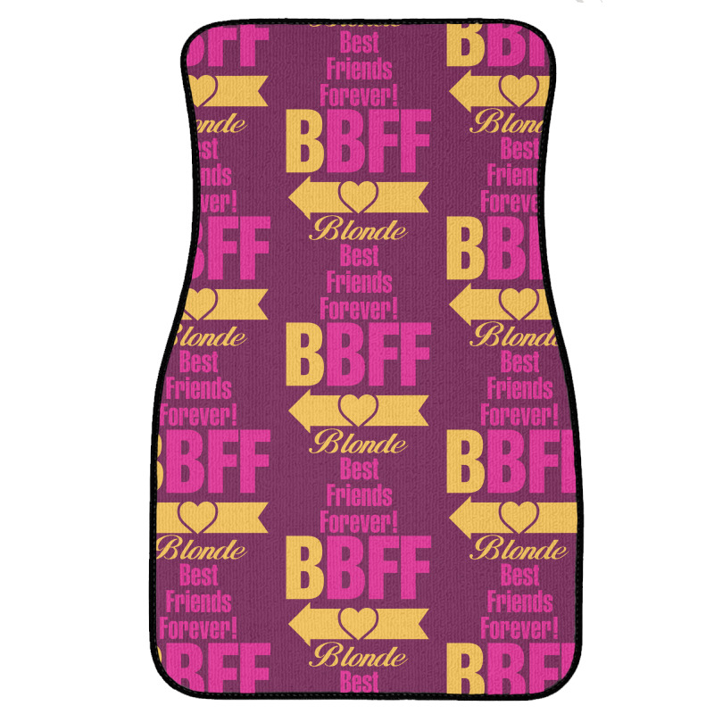 Blonde Best Friend Forever Left Arrow. Front Car Mat | Artistshot