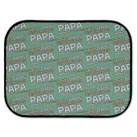 Great Dads Get Promoted To Papa Rear Car Mat | Artistshot