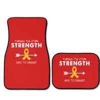 Through The Storm Strength Made To Conquer Full Set Car Mats | Artistshot