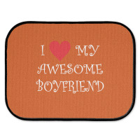 I Love My Boyfriend Rear Car Mat | Artistshot