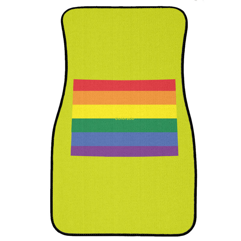 Colorado Rainbow Flag Front Car Mat | Artistshot