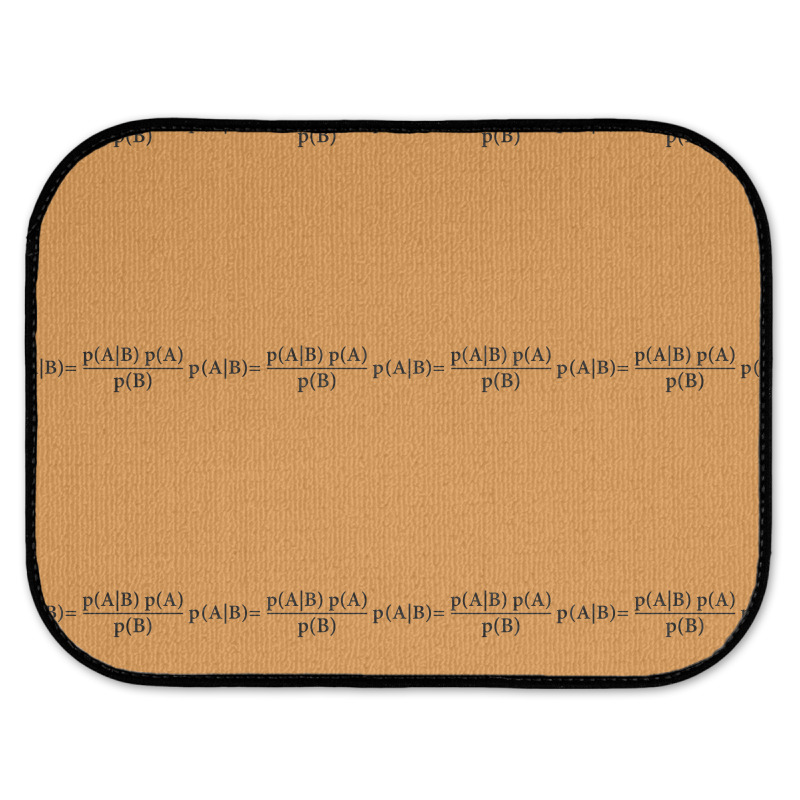 Ash Bayes Theorem Rear Car Mat | Artistshot