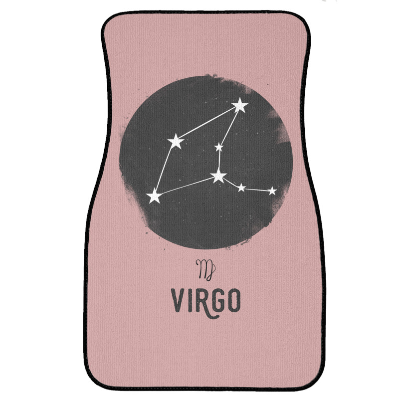 Minimal Virgo Zodiac Sign Front Car Mat | Artistshot