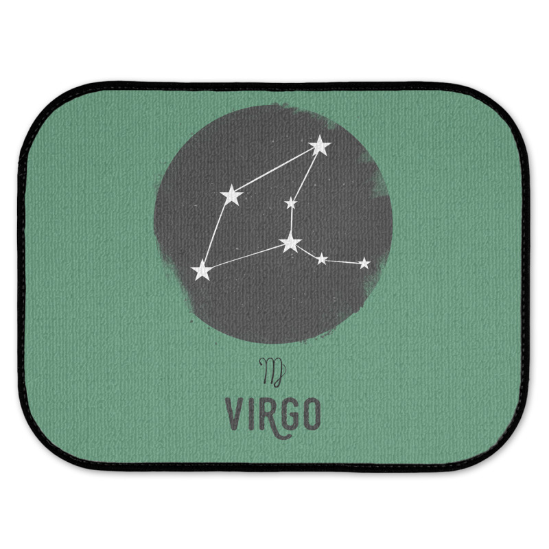 Minimal Virgo Zodiac Sign Rear Car Mat | Artistshot