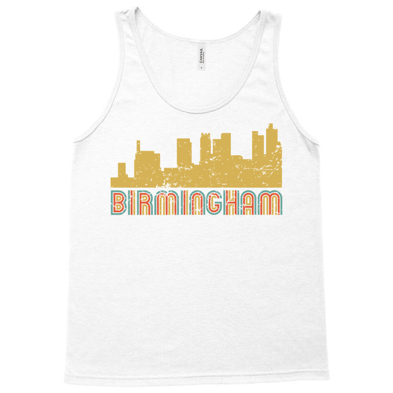 Vintage Retro Birmingham Alabama Skyline Long Sleeve T Shirt Tank Top by paisleafuscaldo | Artistshot