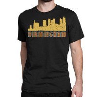 Vintage Retro Birmingham Alabama Skyline Long Sleeve T Shirt Classic T-shirt | Artistshot