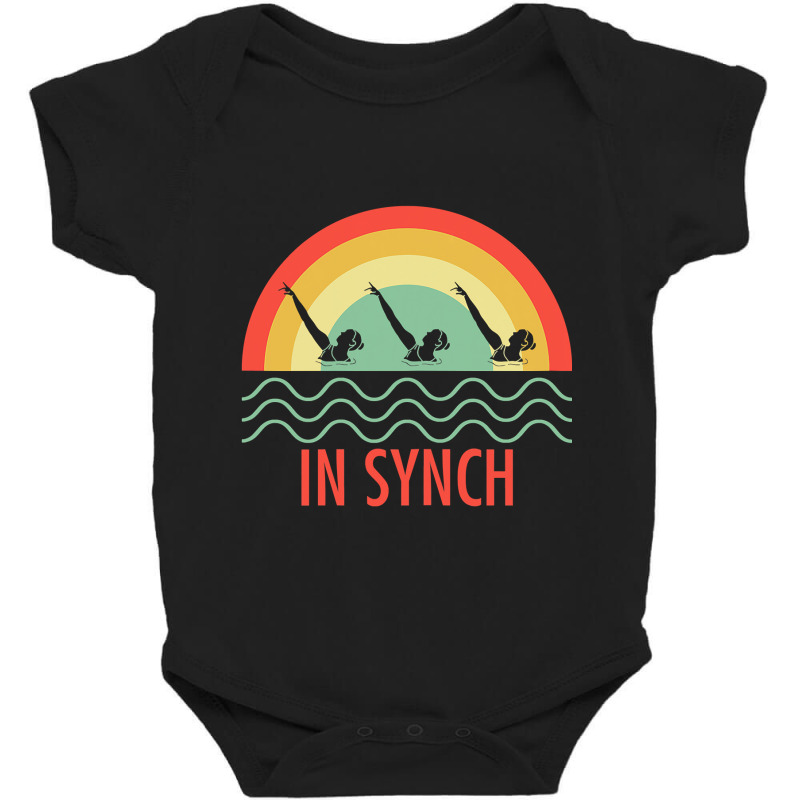 Womens Retro In Synch Synchronized Swimming Swimmer Athlete T Shirt Baby Bodysuit by Binhthai9809 | Artistshot