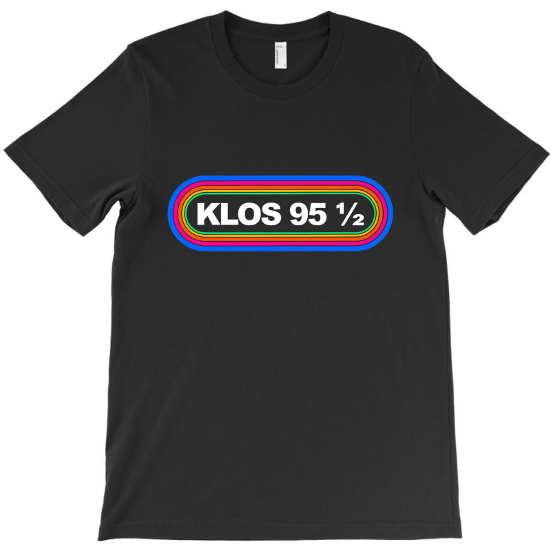 Rainbow Klos 95 5 Los Angeles 1980s Retro Radio Station Classic T Shir T-shirt | Artistshot