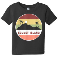 Bouvet Island Mountain And Palms T Shirt Baby Tee | Artistshot