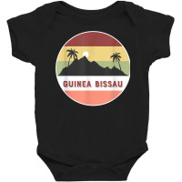 Guinea Bissau Mountain And Palms T Shirt Baby Bodysuit | Artistshot