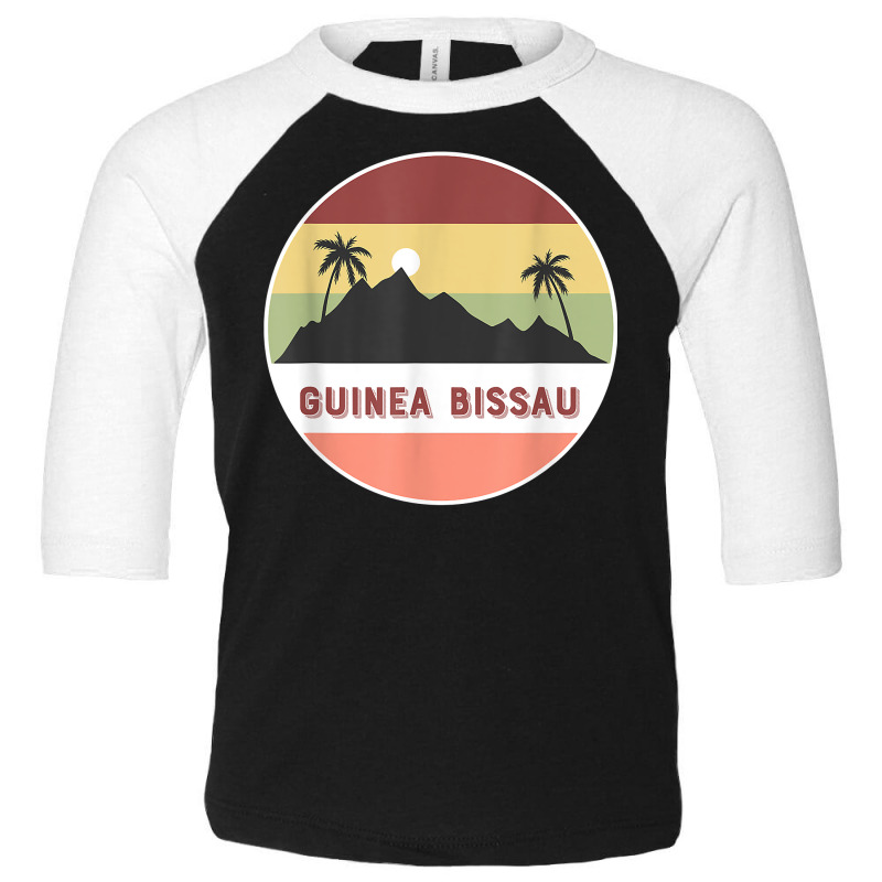 Guinea Bissau Mountain And Palms T Shirt Toddler 3/4 Sleeve Tee | Artistshot