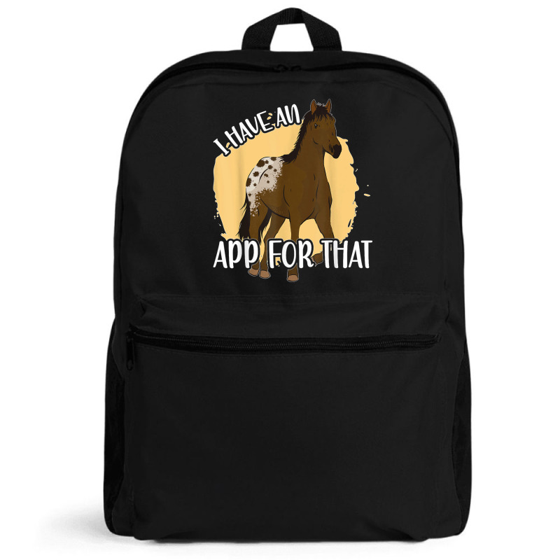 I Have An App For That, Appaloosa T Shirt Backpack by James William | Artistshot