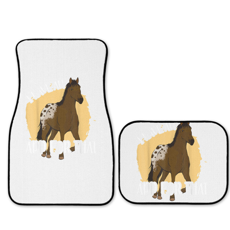 I Have An App For That, Appaloosa T Shirt Full Set Car Mats by James William | Artistshot