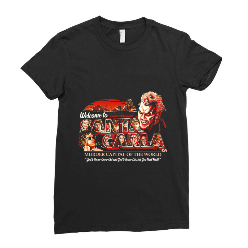 Welcome To The Murder Capital Of The World Horror Scary Ladies Fitted T-Shirt by TaneaMartese | Artistshot