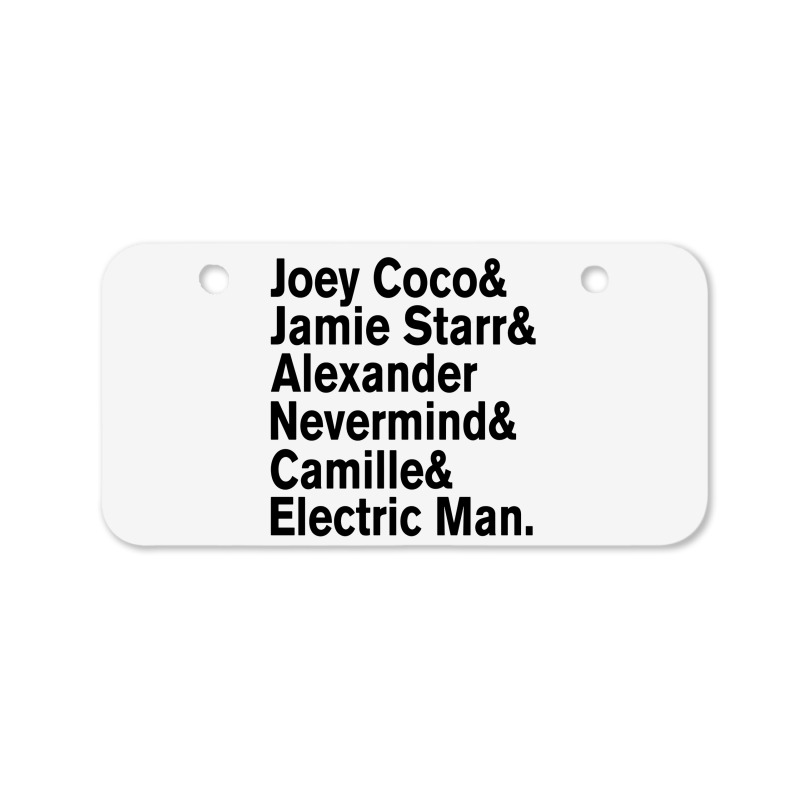 Aliases Joey Coco Bicycle License Plate | Artistshot