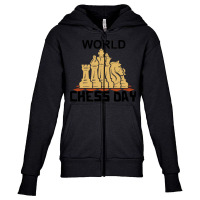 Chess Lover T  Shirt International Chess Day Youth Zipper Hoodie | Artistshot