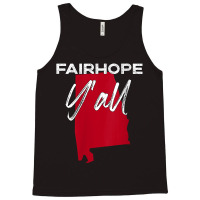 Womens Fairhope Alabama Y'all Al Pride State Map Cute V Neck T Shirt Tank Top | Artistshot