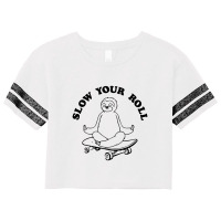 Slow Your Roll Meditate   Meditation Scorecard Crop Tee | Artistshot