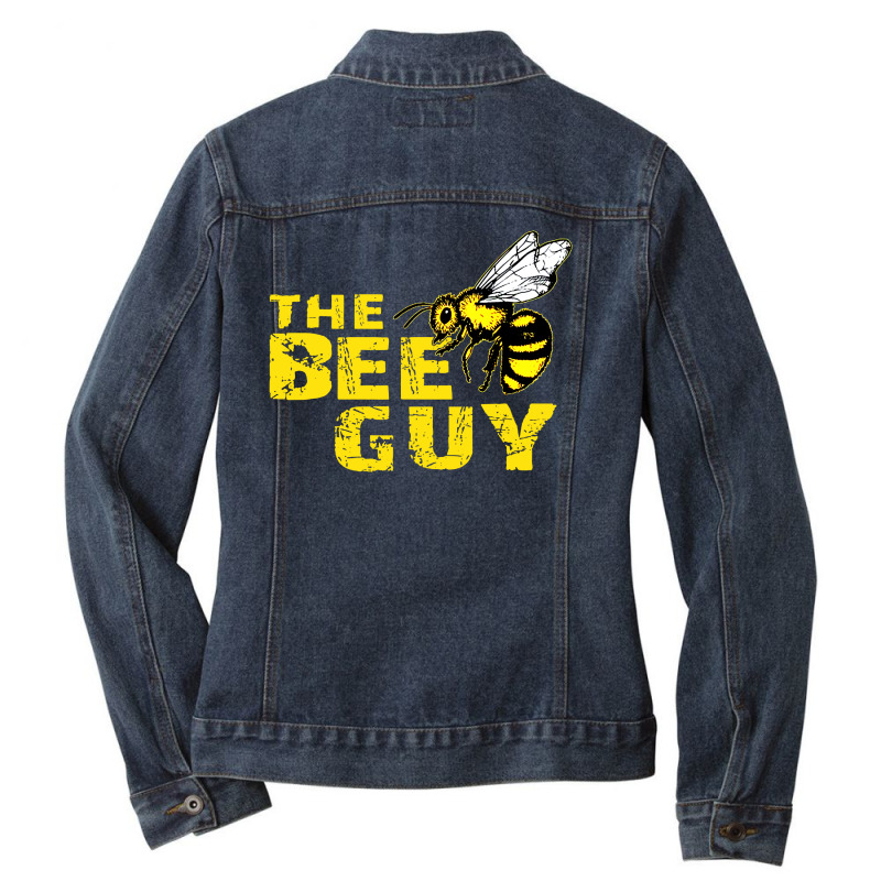 Cute Bee Keeper The Bee Guy Bee Costume Ladies Denim Jacket | Artistshot