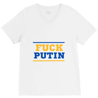 Fuck Putin V-neck Tee | Artistshot