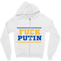 Fuck Putin Zipper Hoodie | Artistshot