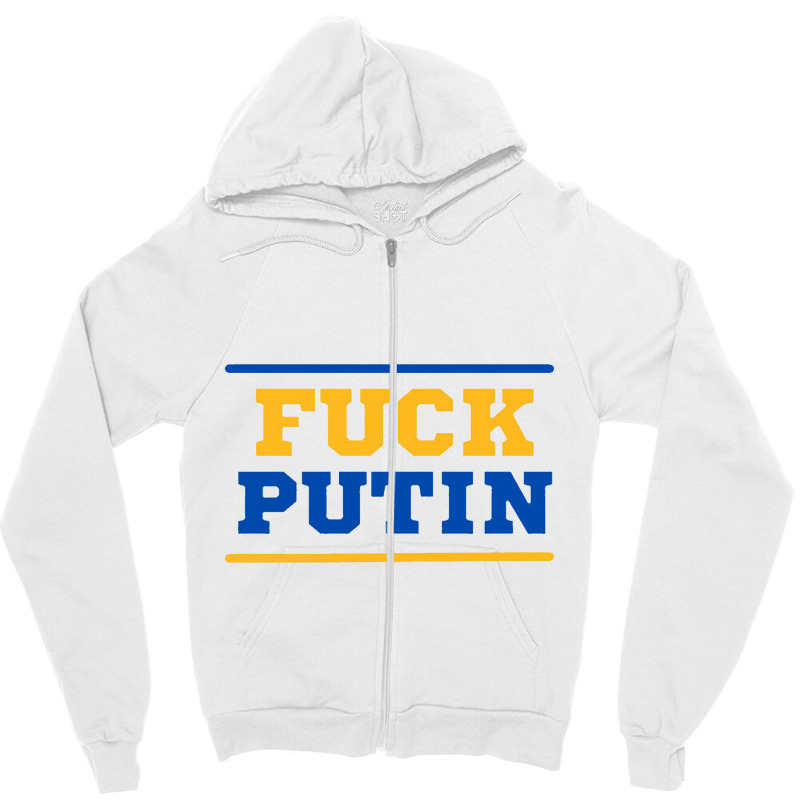 Fuck Putin Zipper Hoodie by creativelylily | Artistshot