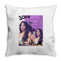 Sour Olivia Rodrigo Throw Pillow | Artistshot