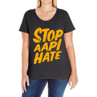 Stop Aapi Hate Official Ladies Curvy T-shirt | Artistshot