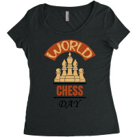 Chess Player Gifts T  Shirt International Chess Day Women's Triblend Scoop T-shirt | Artistshot