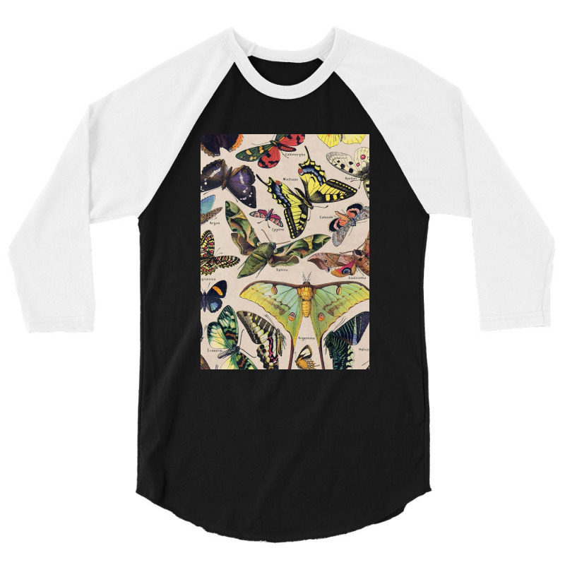 Adolphe Millot - Classic Vintage Butterfly 3/4 Sleeve Shirt | Artistshot