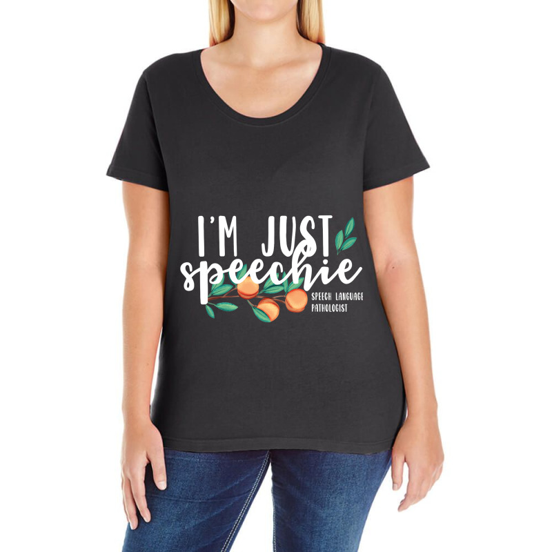 I'm Just Speechie Pathologist Gift Speech Language Therapy Ladies Curvy T-Shirt by VictorCruz | Artistshot