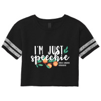 I'm Just Speechie Pathologist Gift Speech Language Therapy Scorecard Crop Tee | Artistshot