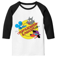 Itchy & Scratchy Youth 3/4 Sleeve | Artistshot