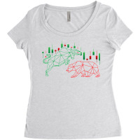 Trading Market Trader Investor Bull Bear T Shirt Women's Triblend Scoop T-shirt | Artistshot