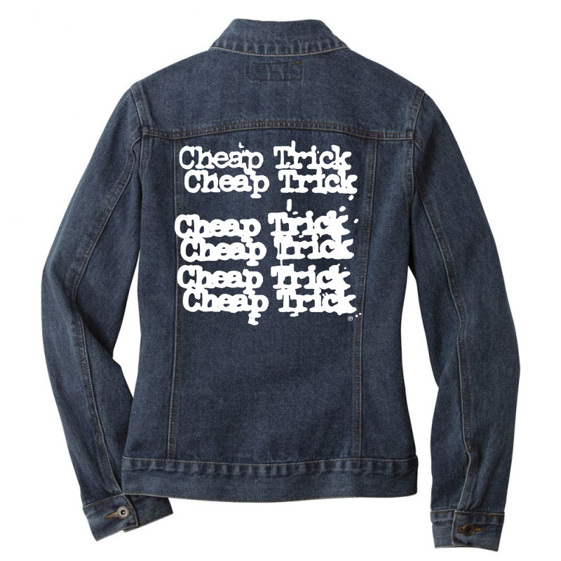 Cheap Trick Ladies Denim Jacket by azmitico | Artistshot