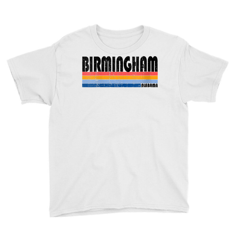 Womens Vintage 70s 80s Style Birmingham, Alabama V Neck T Shirt Youth Tee by paisleafuscaldo | Artistshot