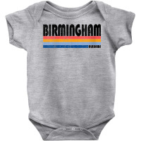 Womens Vintage 70s 80s Style Birmingham, Alabama V Neck T Shirt Baby Bodysuit | Artistshot