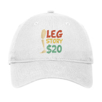 Leg Story $20  Funny Amputated Prosthetic Leg Story T Shirt Adjustable Cap | Artistshot