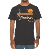 Womens Vintage Fairhope Alabama V Neck T Shirt Vintage T-shirt | Artistshot