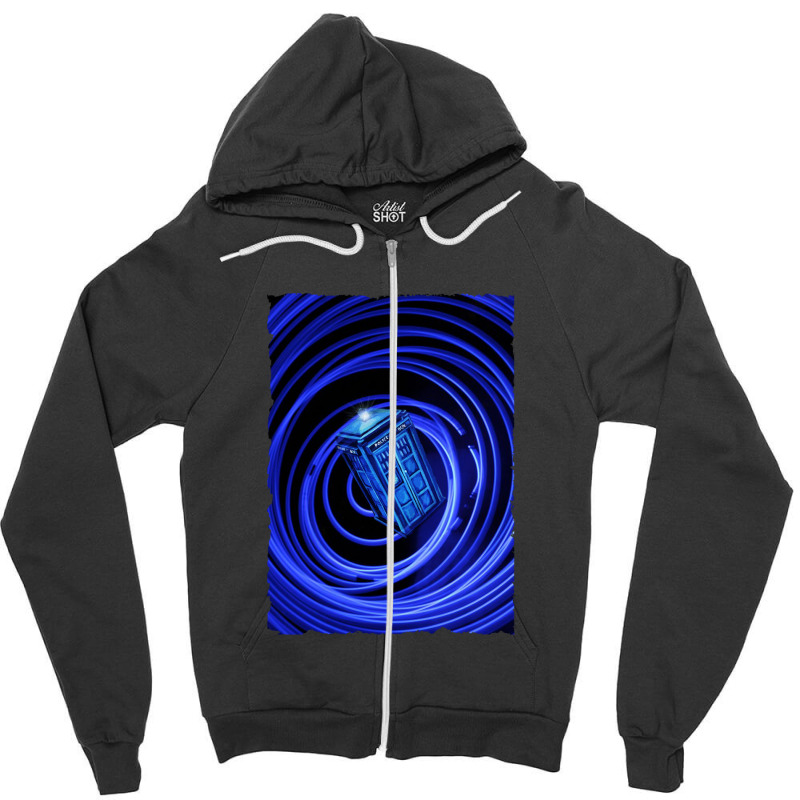 Tardis Vortex Zipper Hoodie | Artistshot