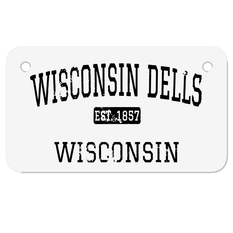 Wisconsin Dells Wisconsin Wi Vintage Motorcycle License Plate | Artistshot