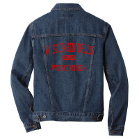 #wisconsin Dells Men Denim Jacket | Artistshot