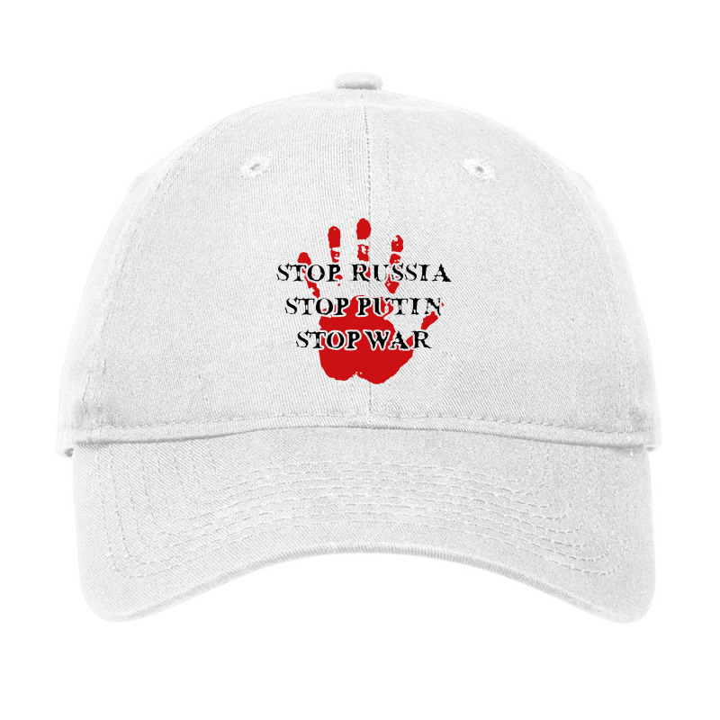 Stop Russia Stop Putin Stop War Adjustable Cap by raszmzdu | Artistshot