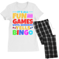 Bingo Caller Gambling Lottery Bingo Player Funny Bingo T Shirt Women's Pajamas Set | Artistshot