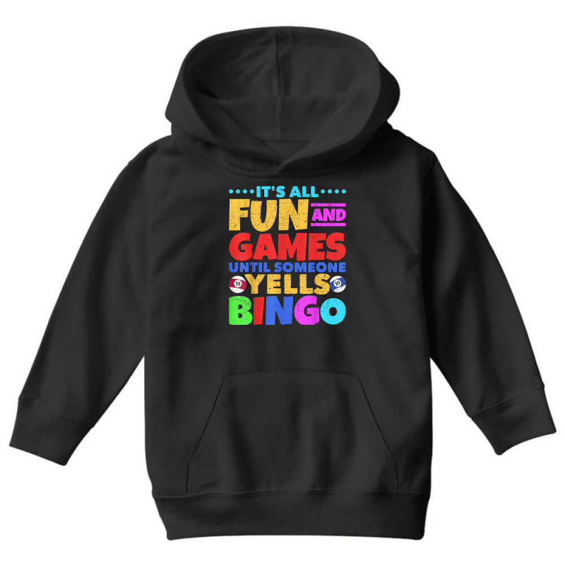 Bingo Caller Gambling Lottery Bingo Player Funny Bingo T Shirt Youth Hoodie by bhuvanseeliger | Artistshot