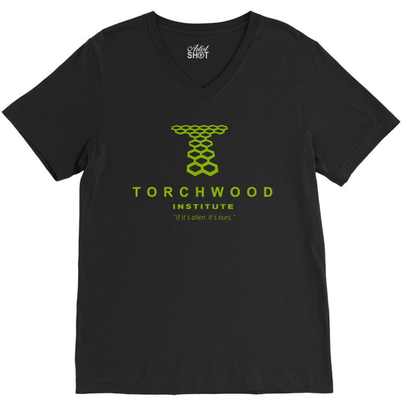 Torchwood Institute V-Neck Tee by Kencot | Artistshot