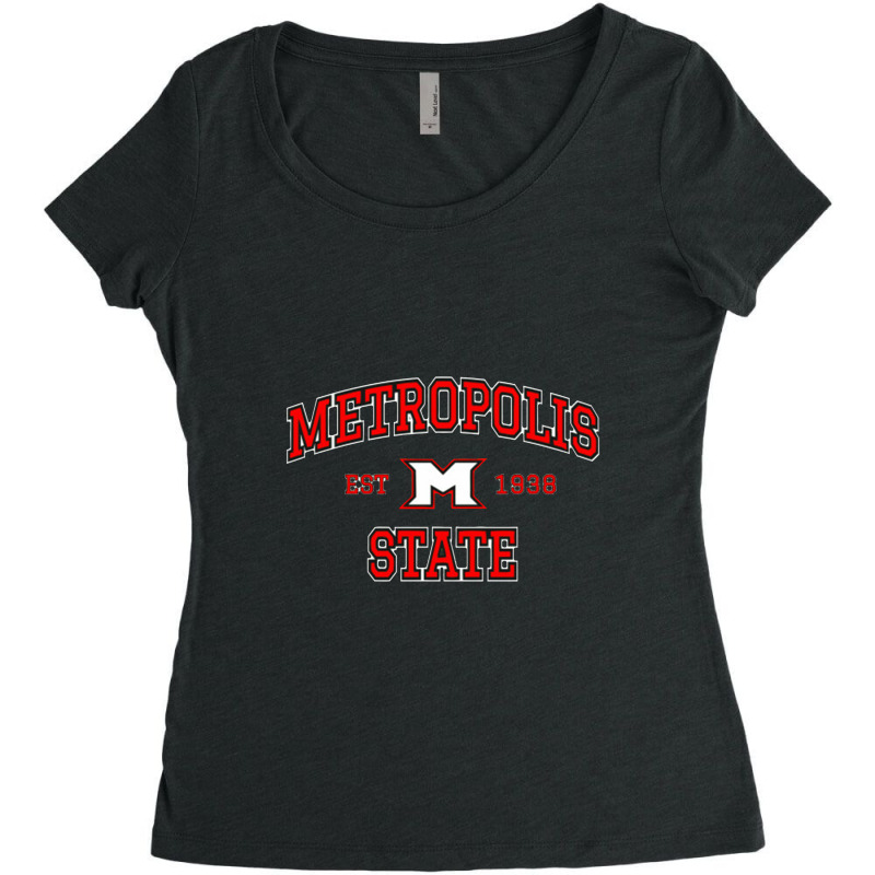 Metropolis State Women's Triblend Scoop T-shirt by creativelylily | Artistshot