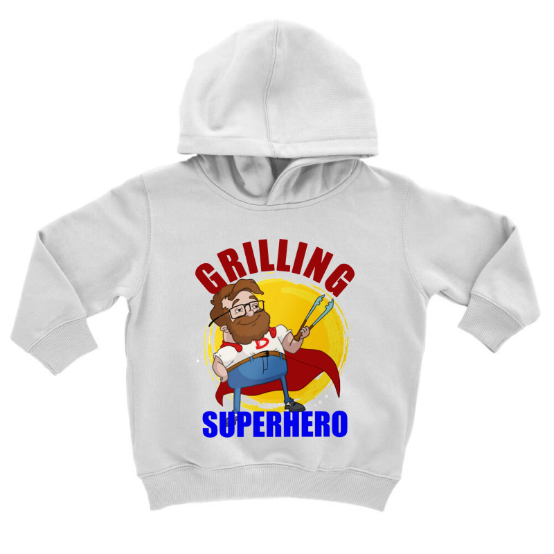 Grilling Superhero Toddler Hoodie | Artistshot