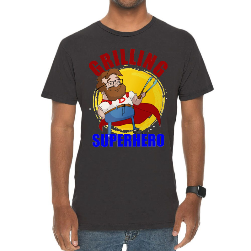 Grilling Superhero Vintage T-shirt | Artistshot