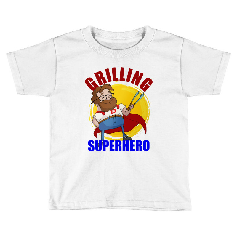 Grilling Superhero Toddler T-shirt | Artistshot